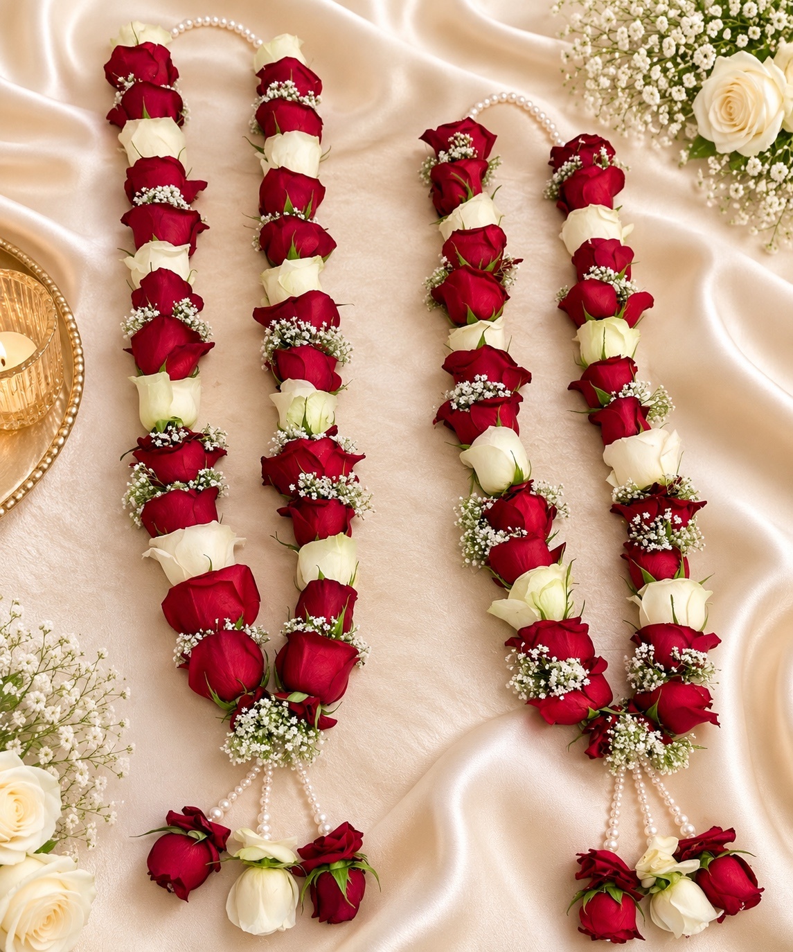 Fresh floral necklace